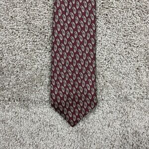 Vintage Polo by Ralph Lauren Men's Handmade‎ 100% Silk Paisley Print Red Gold